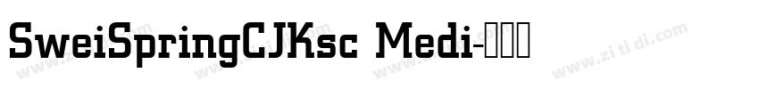 SweiSpringCJKsc Medi字体转换